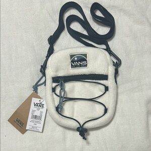 Vans White Fleece Crossbody Bag